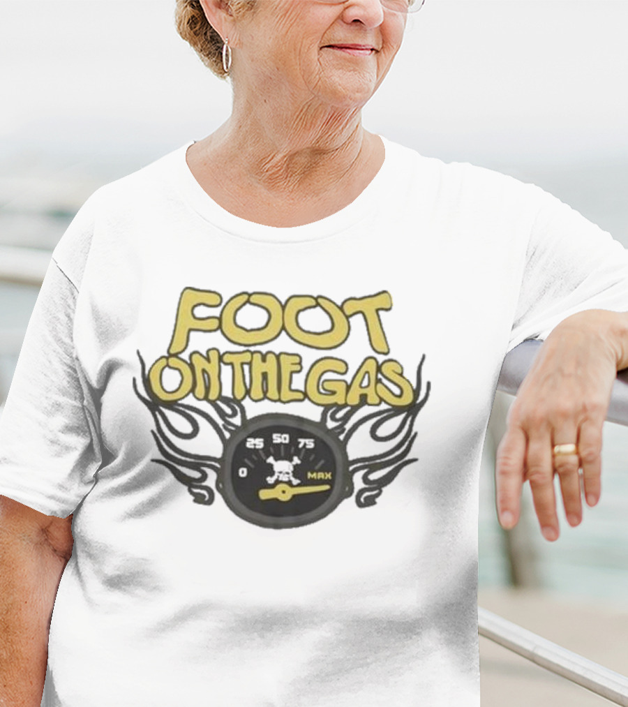 Kenneth Walker Foot On The Gas Speedometer Flame T-Shirt