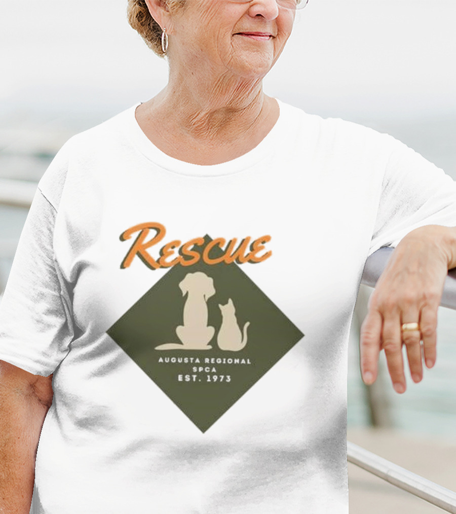Rescue Augusta Regional SPCA Est 1973 Dog And Cat T-Shirt