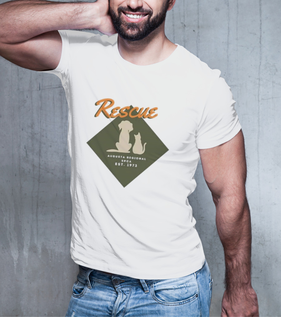 Rescue Augusta Regional SPCA Est 1973 Dog And Cat T-Shirt