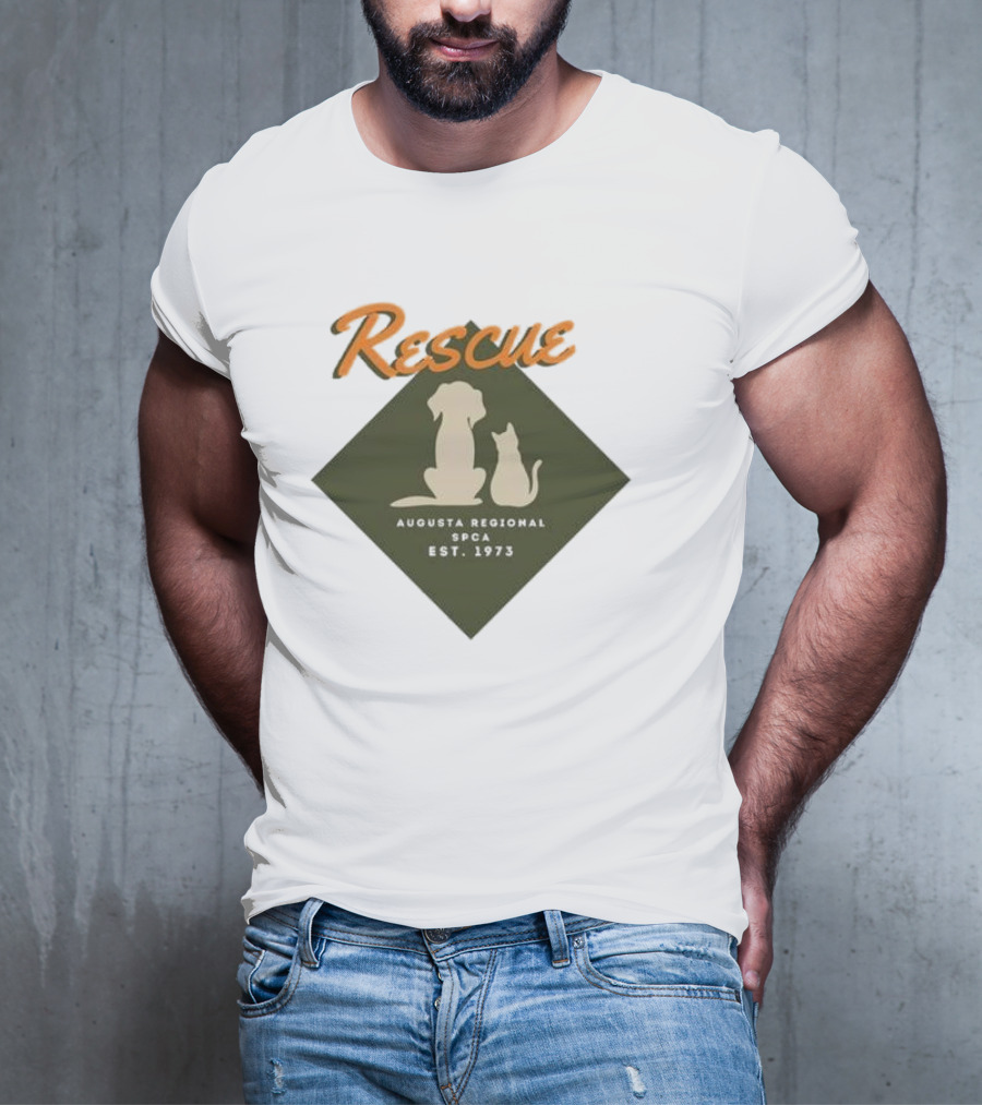 Rescue Augusta Regional SPCA Est 1973 Dog And Cat T-Shirt