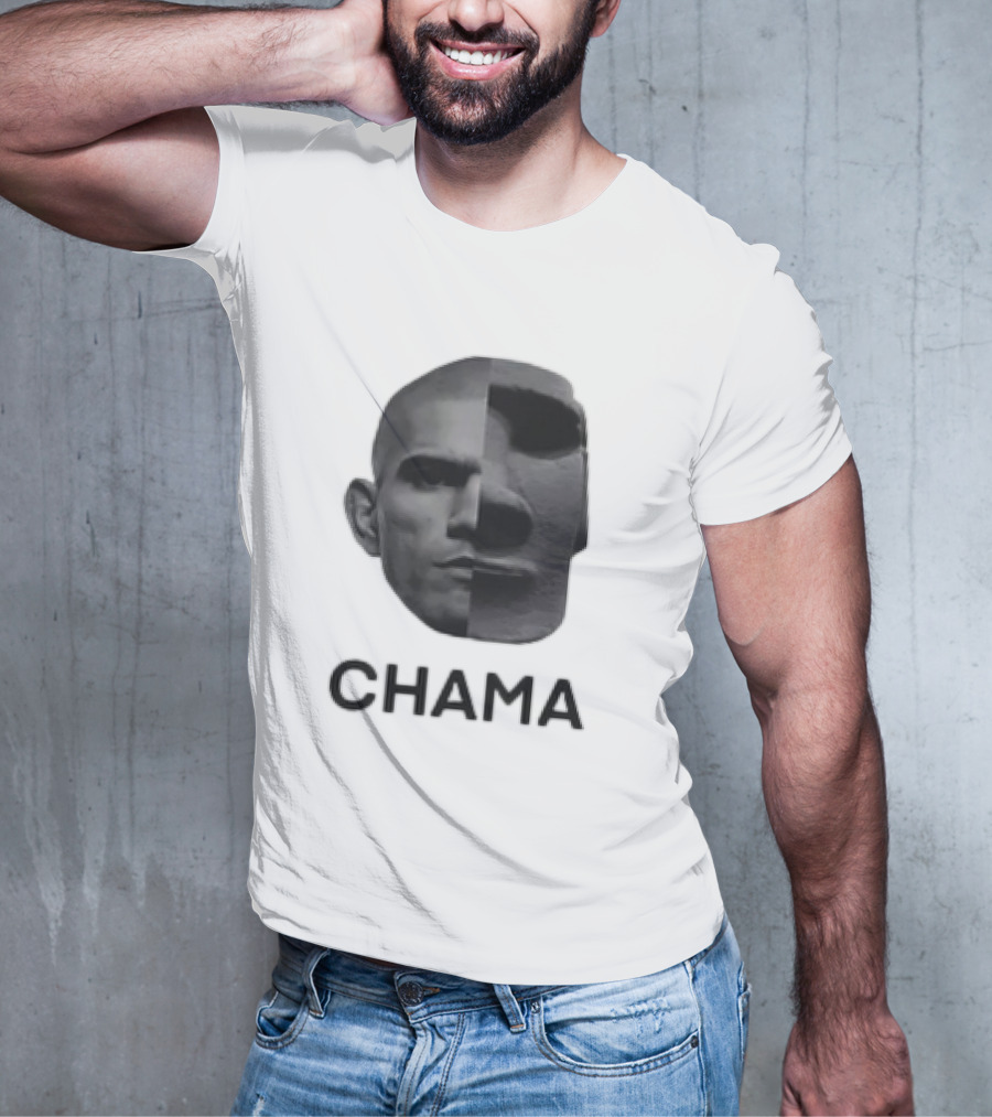 CHAMA Alex Pereira Poatan UFC MMA Face Split T-Shirt
