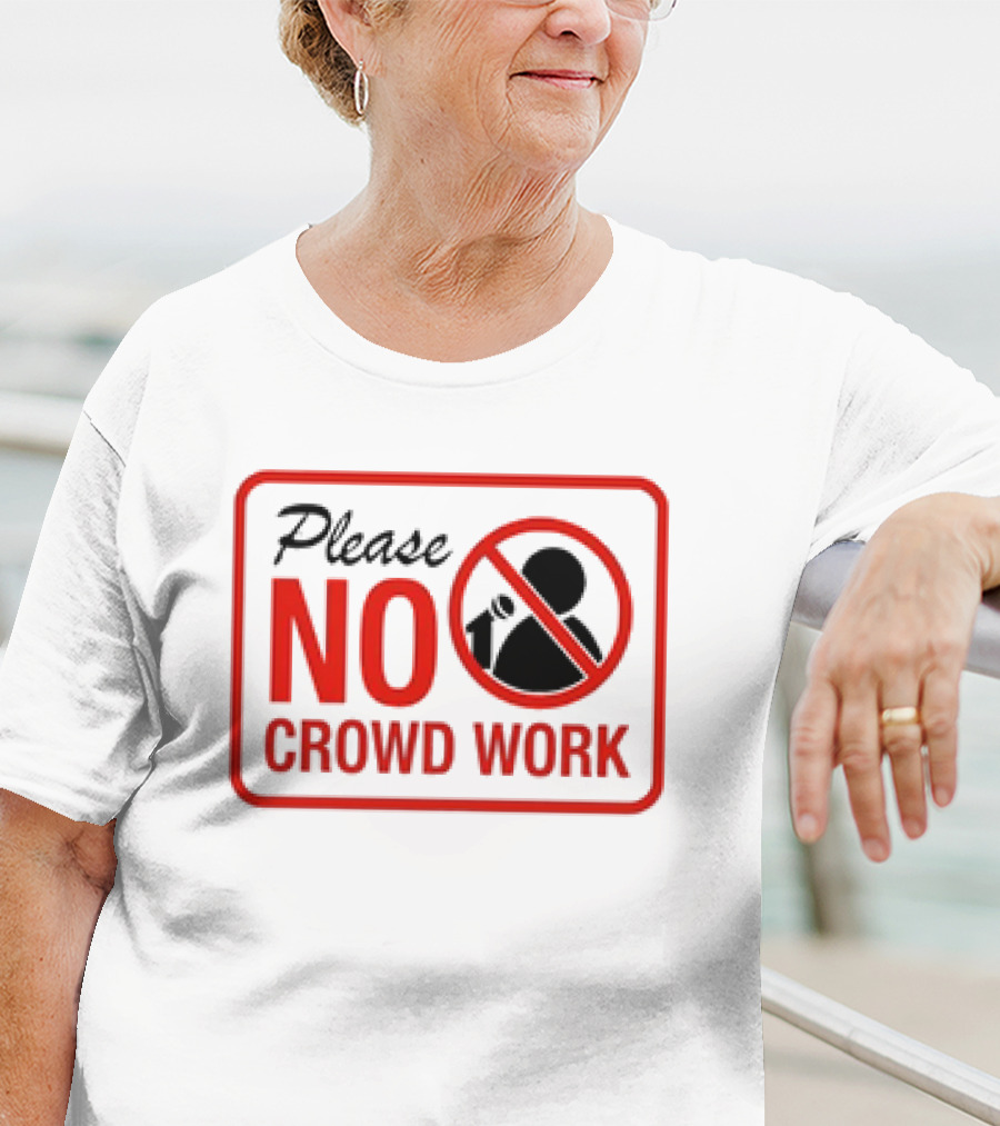 Gianmarco Soresi Please No Crowd Work Retro Mic T-Shirt