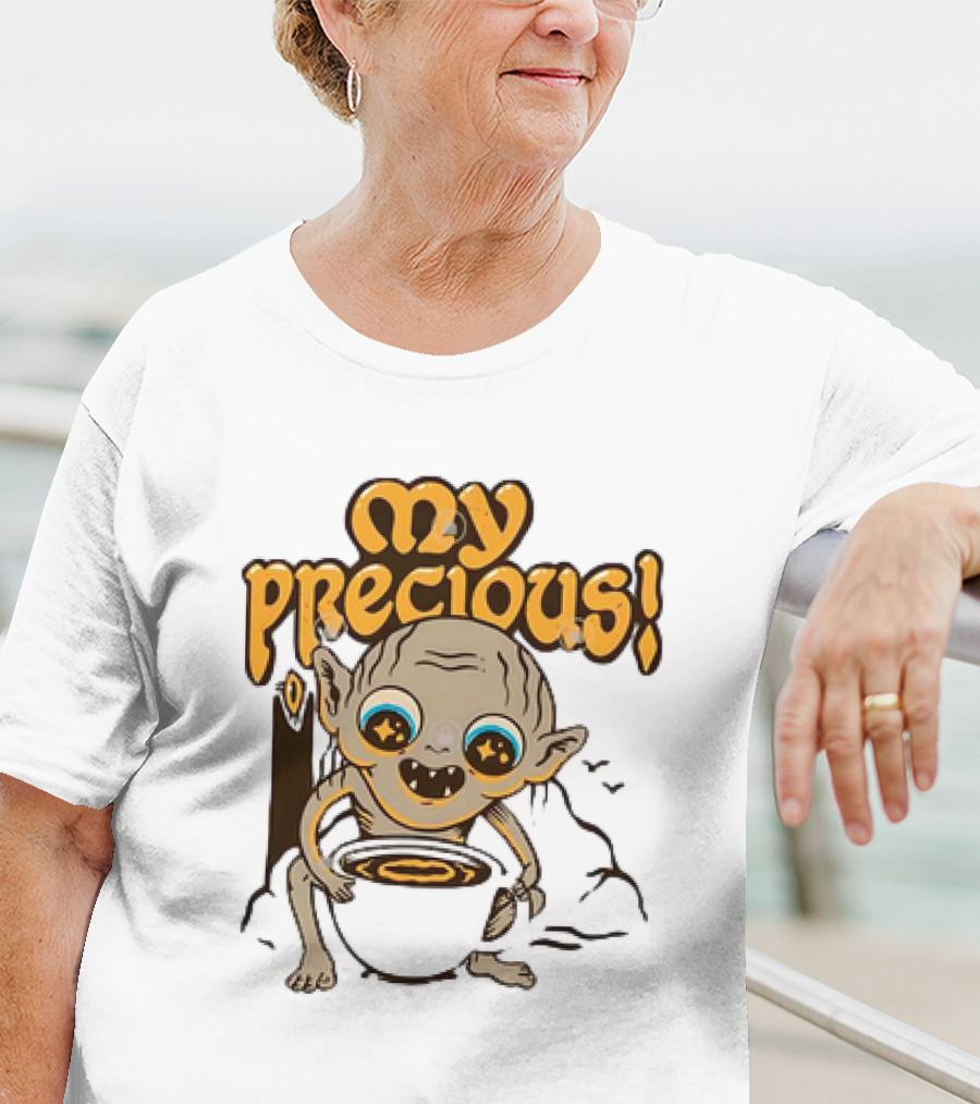 Gollum My Precious Coffee Lover Fantasy Cup T-Shirt