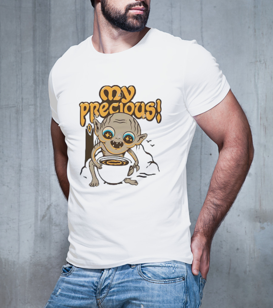 Gollum My Precious Coffee Lover Fantasy Cup T-Shirt