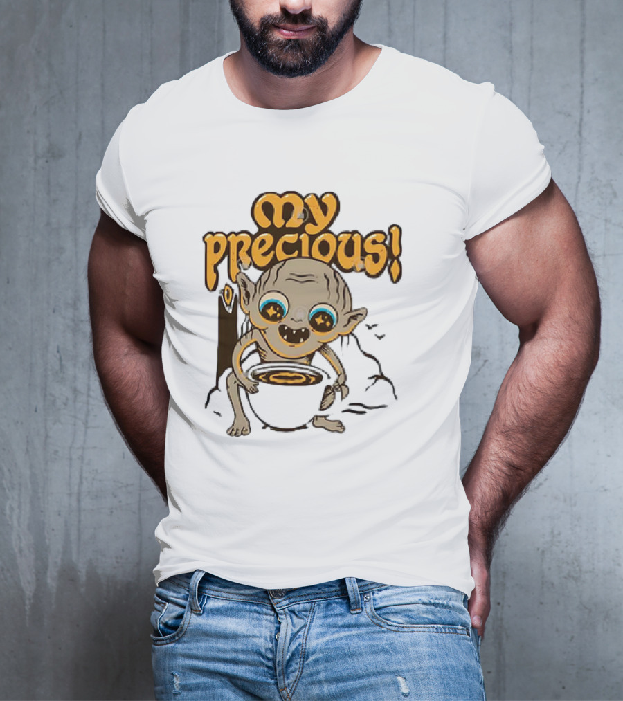 Gollum My Precious Coffee Lover Fantasy Cup T-Shirt