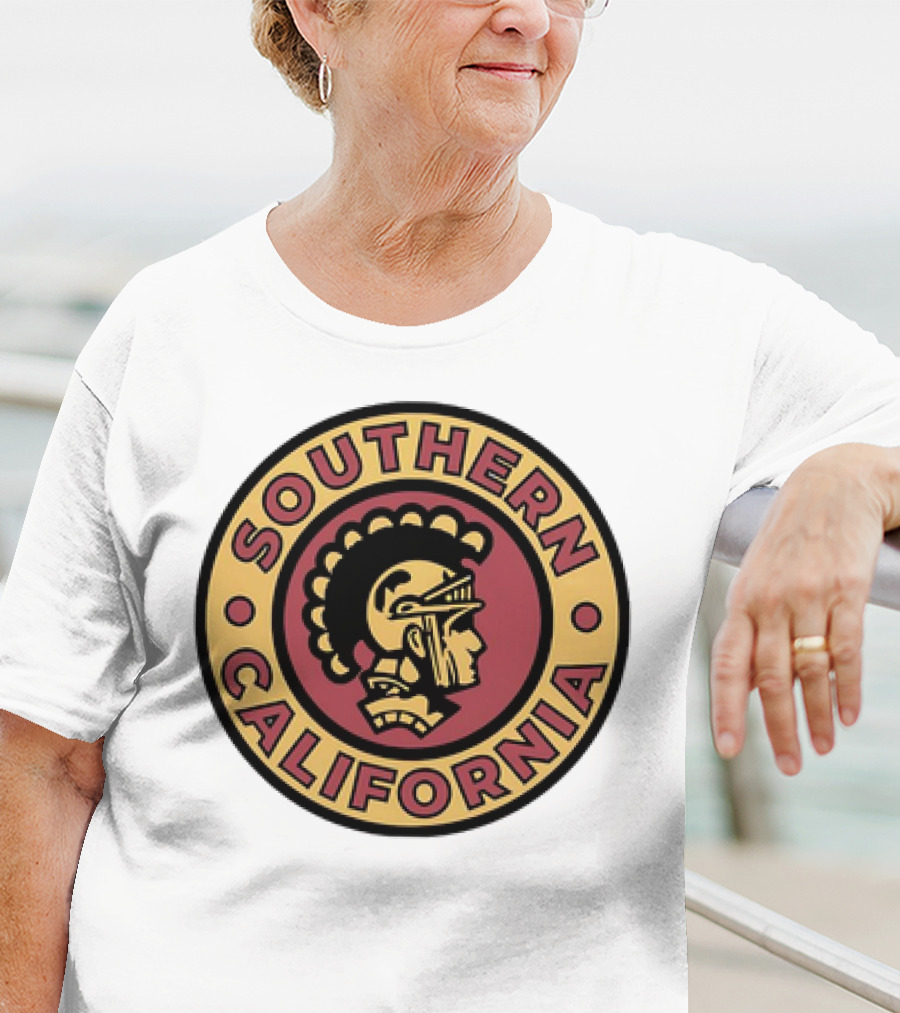 Southern California Trojan Warrior Circle Emblem T-Shirt