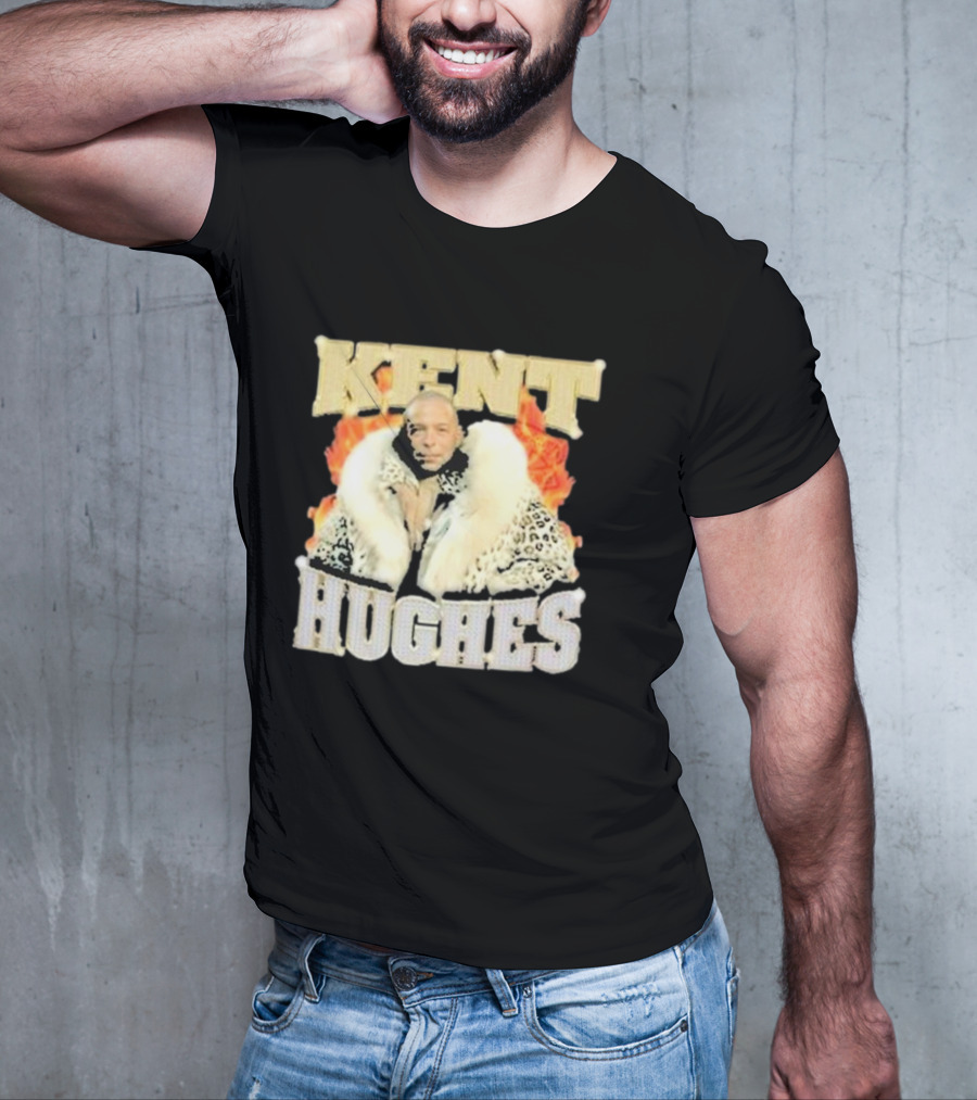 Kent Hughes Fur Coat With Flames T-Shirt