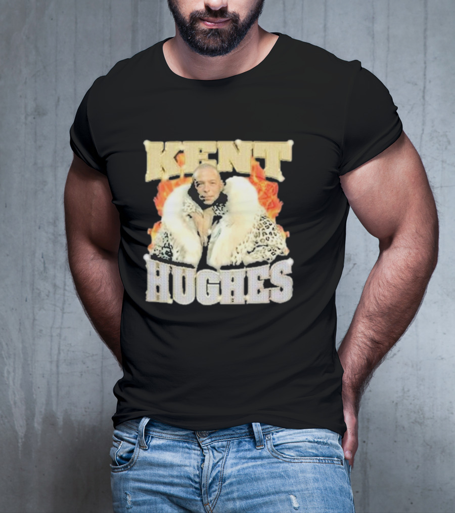 Kent Hughes Fur Coat With Flames T-Shirt
