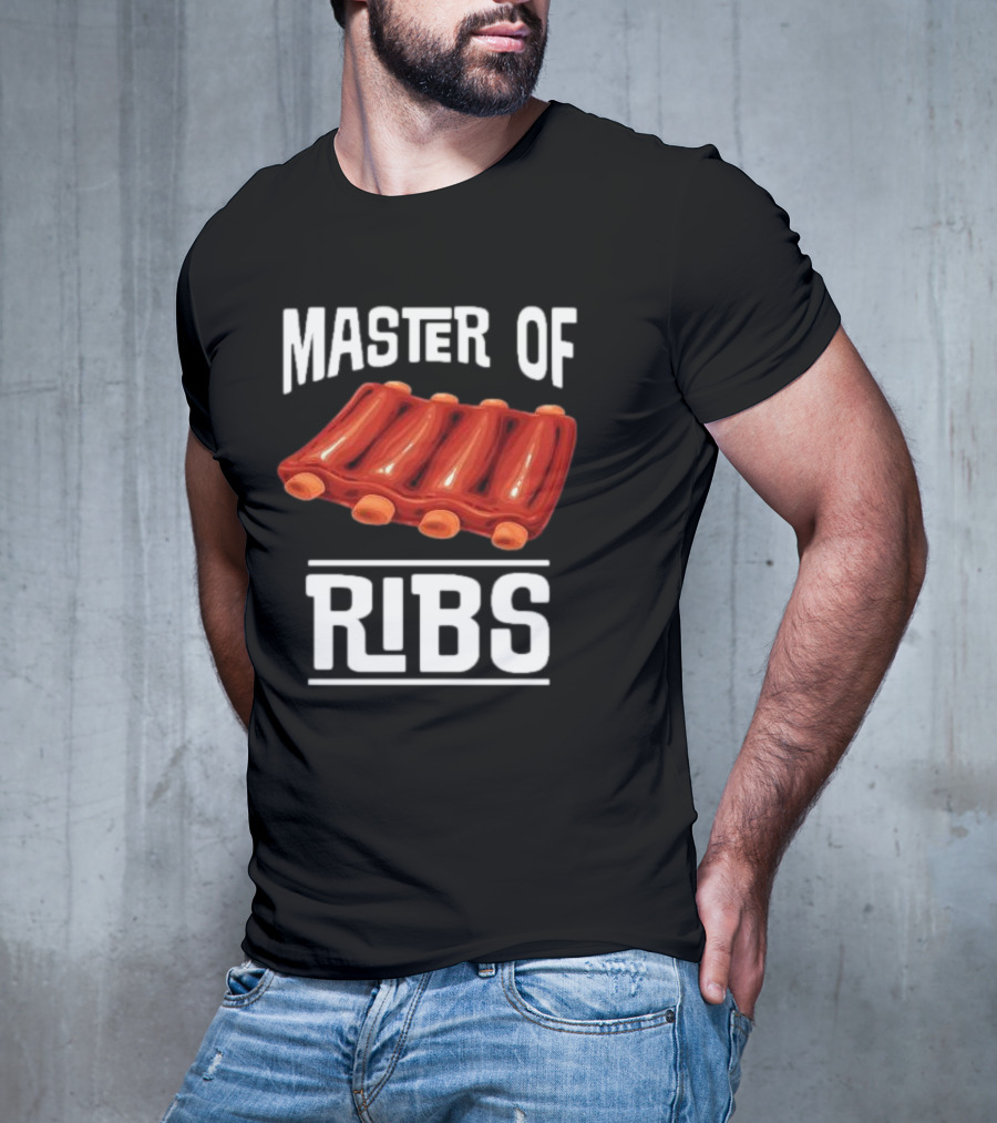 Master Of Ribs Barbecue Inktastic T-Shirt
