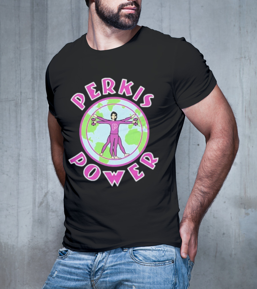 Jason Kelce Travis Kelce Perkis Power Vitruvian Man T-Shirt