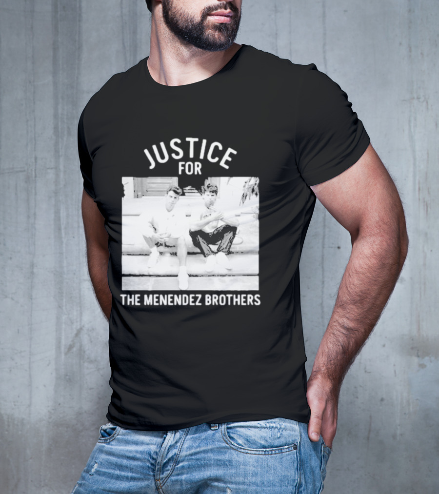 Justice For The Menendez Brothers Vintage Style Court Case Retro Appeal T-Shirt