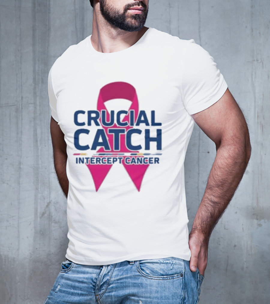 Crucial Catch Intercept Cancer Pink T-Shirt