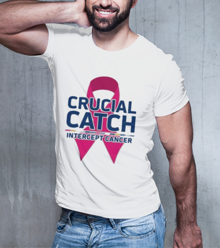 Crucial Catch Intercept Cancer Pink T-Shirt