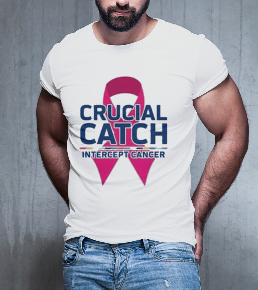 Crucial Catch Intercept Cancer Pink T-Shirt