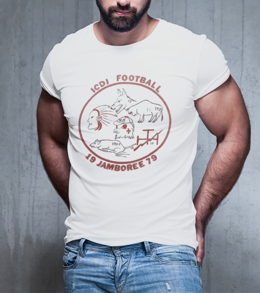 ICDI Football 19 Jamboree 79 Indian Animals And Numbers T-Shirt