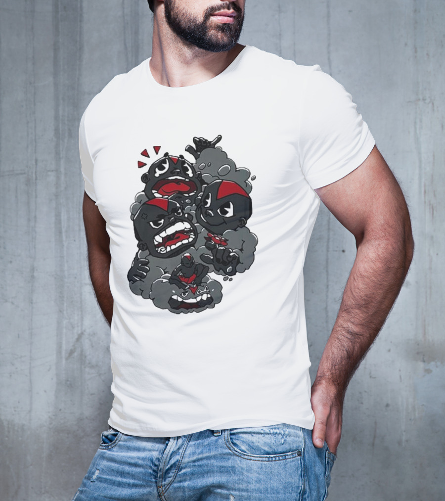 Lil Darkie Emotional Expressions Character Faces Joystick T-Shirt