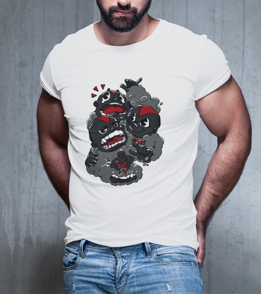 Lil Darkie Emotional Expressions Character Faces Joystick T-Shirt