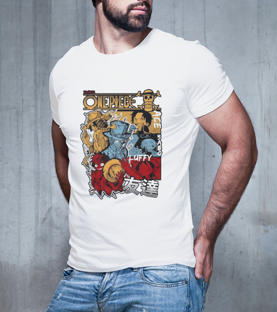 One Piece Luffy Ace Sabo Brothers Friendship T-Shirt