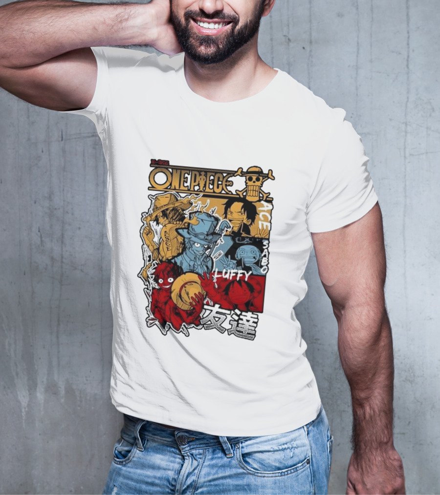 One Piece Luffy Ace Sabo Brothers Friendship T-Shirt
