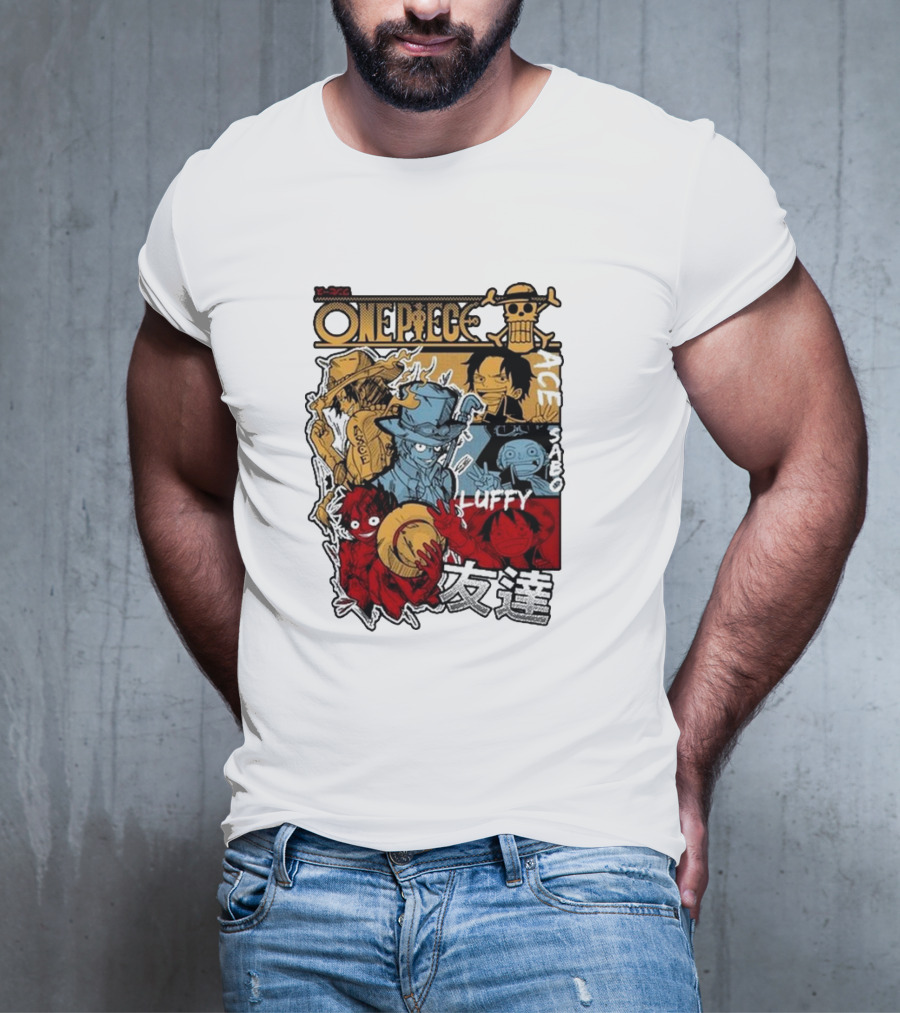 One Piece Luffy Ace Sabo Brothers Friendship T-Shirt