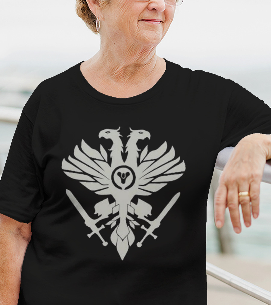 Bungie Crucible Legend Destiny Double-Headed Eagle Swords Emblem T-Shirt
