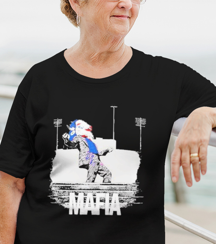 Put On A Happy Face Mafia Buffalo Bills Stadium Steps T-Shirt