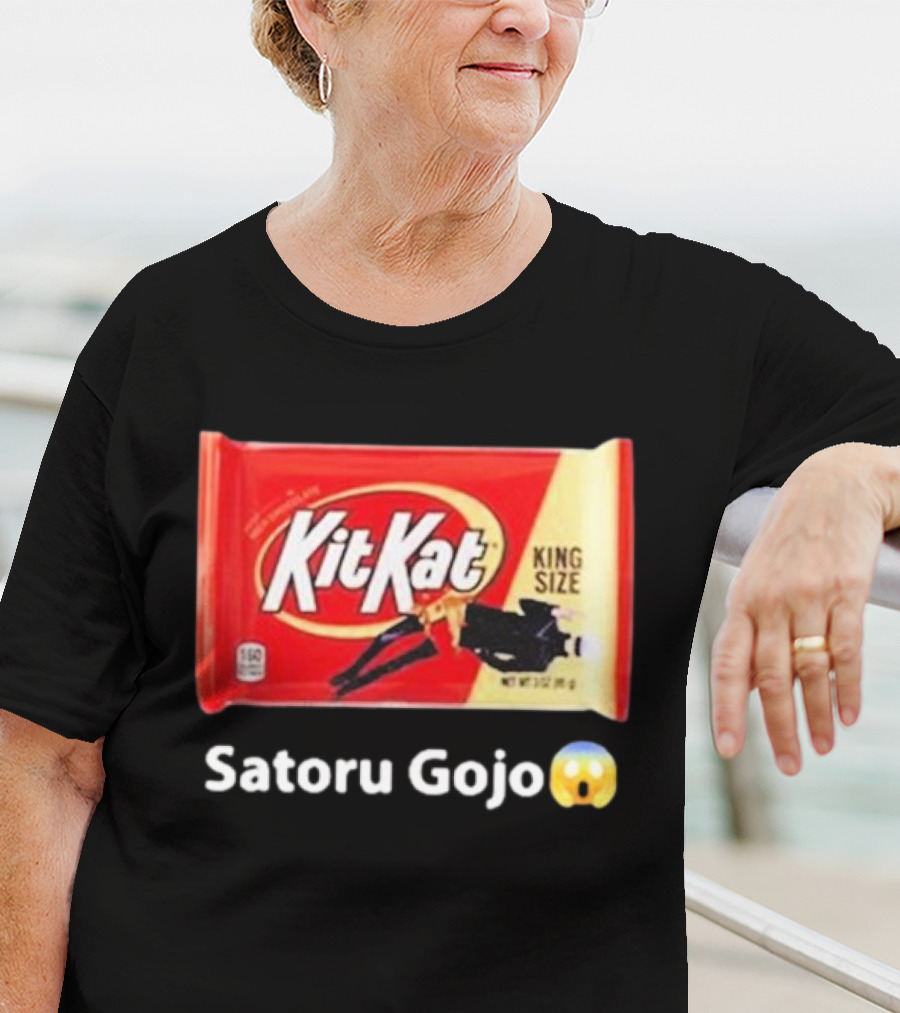 Satoru Gojo 😮 Kit Kat King Size T-Shirt