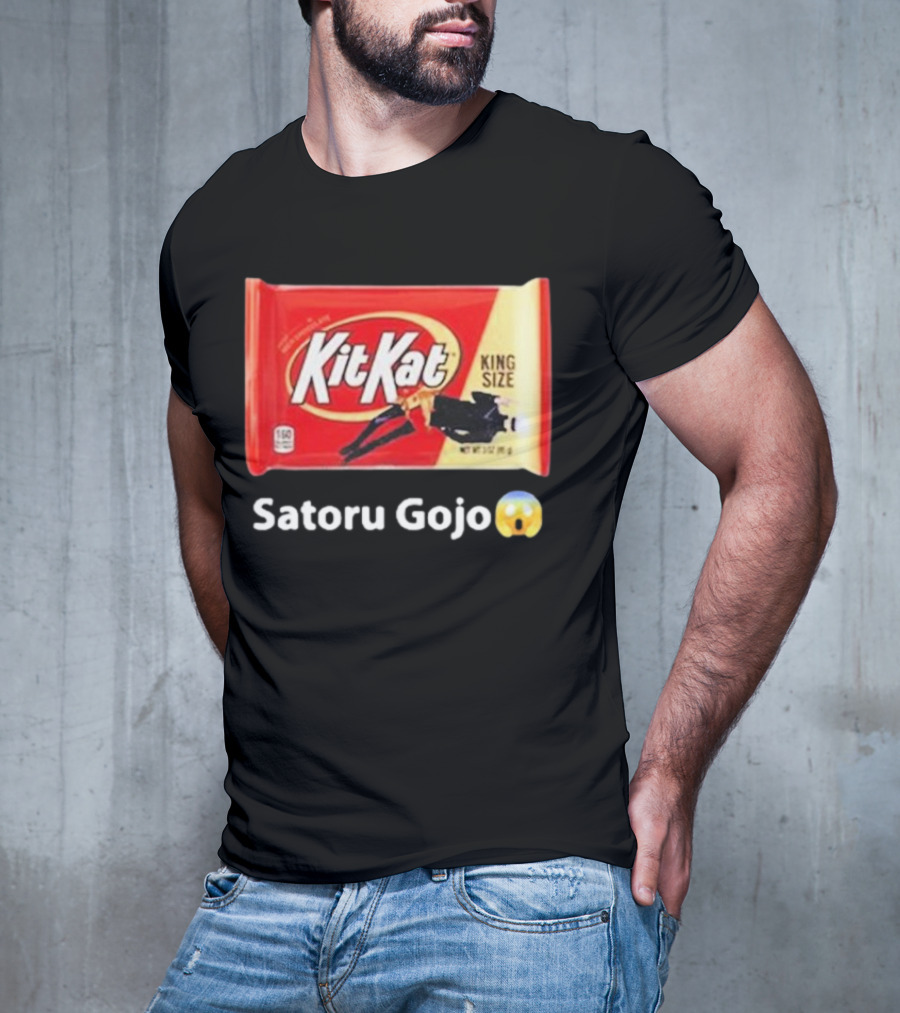 Satoru Gojo 😮 Kit Kat King Size T-Shirt