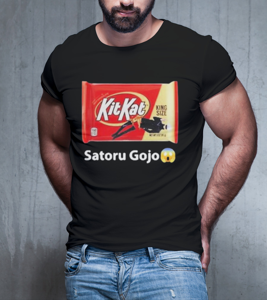 Satoru Gojo 😮 Kit Kat King Size T-Shirt