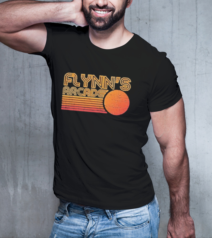 Flynn's Arcade Sunset Vintage T-Shirt
