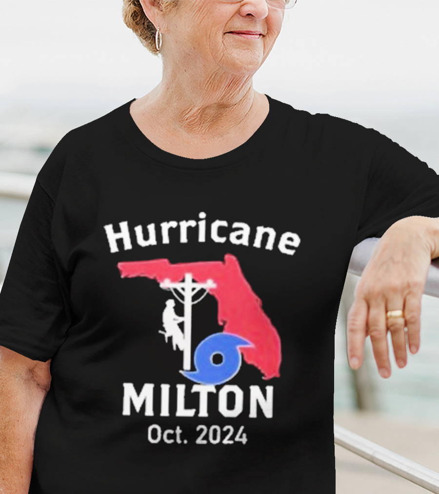 Hurricane Milton Florida Lineman Oct T-Shirt