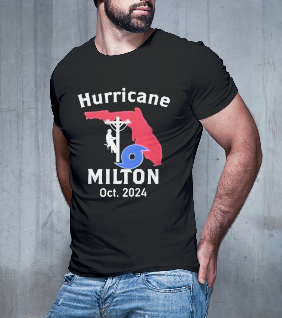 Hurricane Milton Florida Lineman Oct T-Shirt
