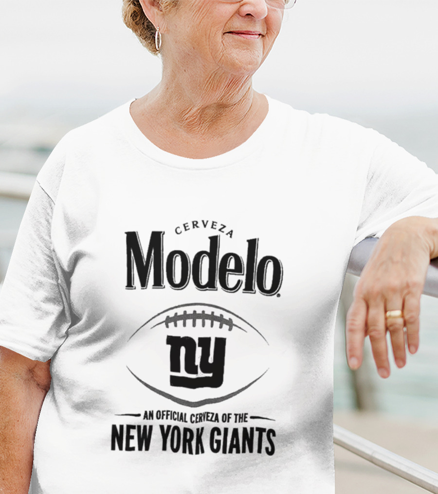 Cerveza Modelo An Official Cerveza Of The New York Giants Ny Football T-Shirt