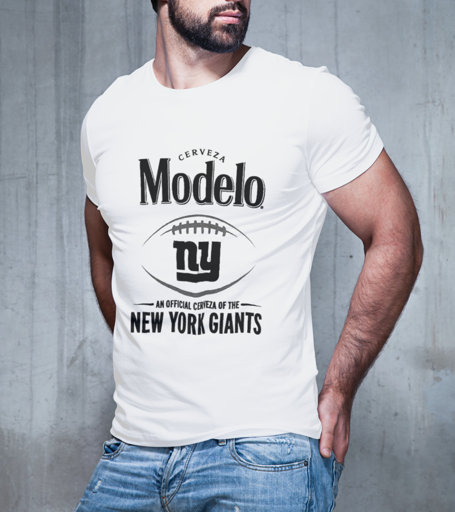 Cerveza Modelo An Official Cerveza Of The New York Giants Ny Football T-Shirt