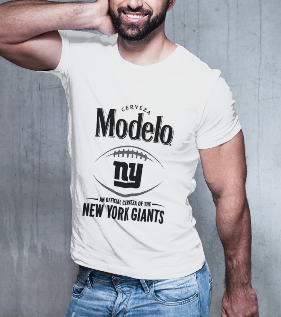 Cerveza Modelo An Official Cerveza Of The New York Giants Ny Football T-Shirt