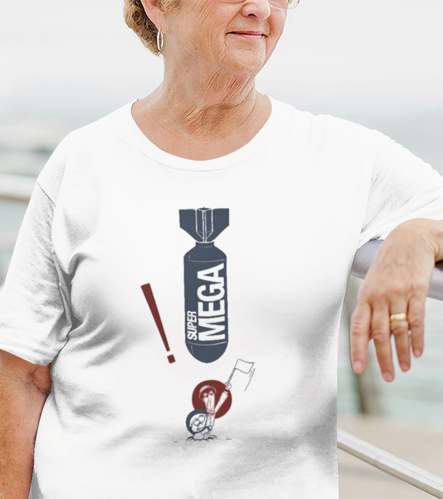 Super Mega Bomb Cartoon Surrender T-Shirt