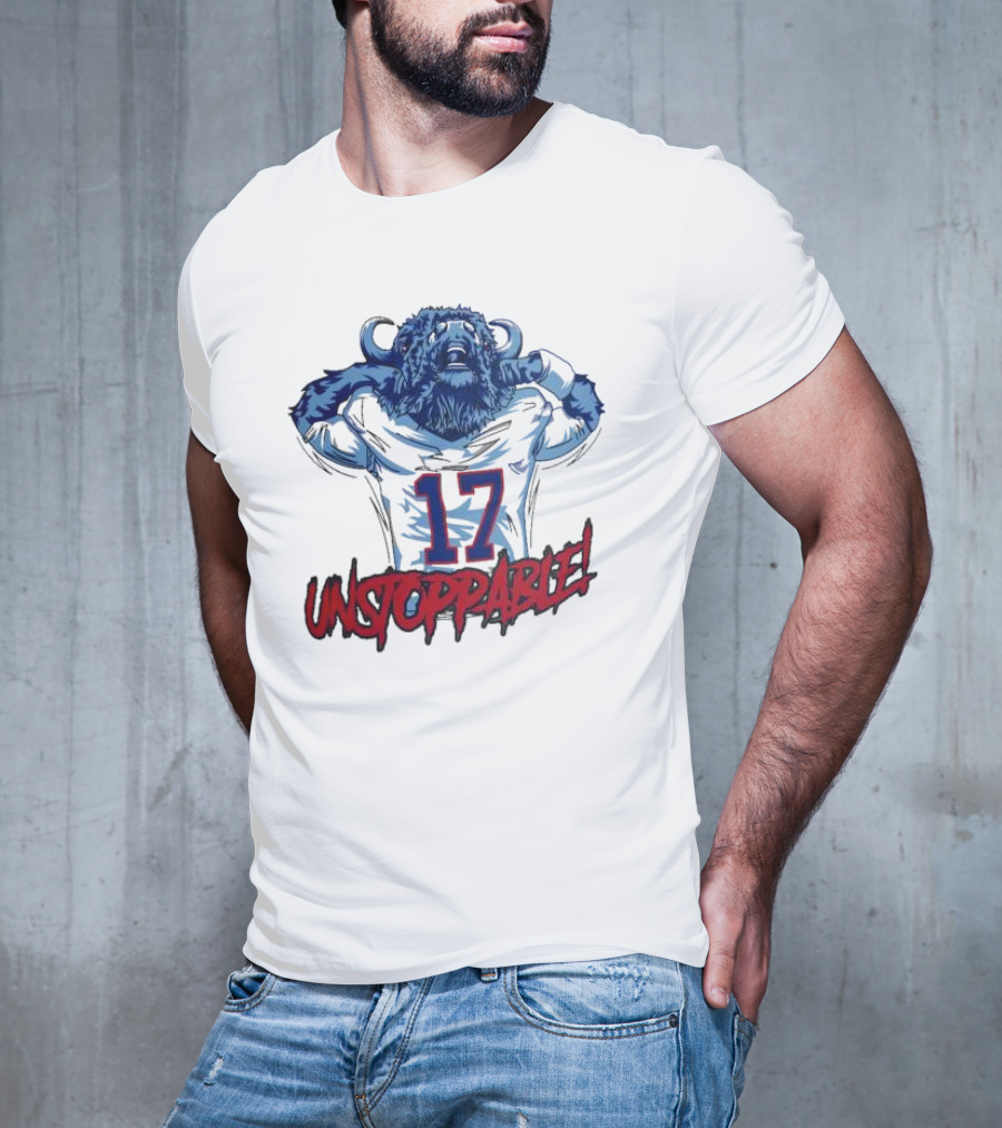 Unstoppable 17 Buffalo Bills Mascot Sports T-Shirt