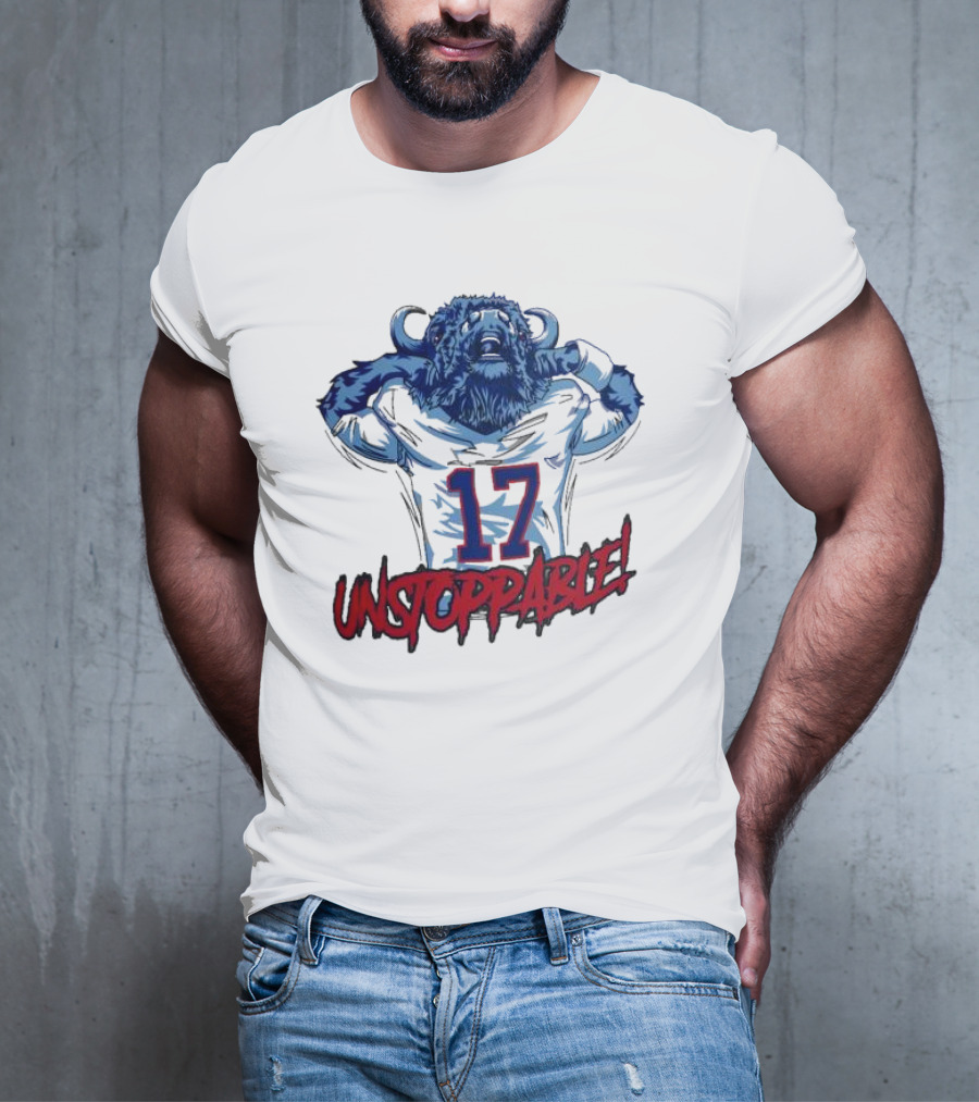 Unstoppable 17 Buffalo Bills Mascot Sports T-Shirt