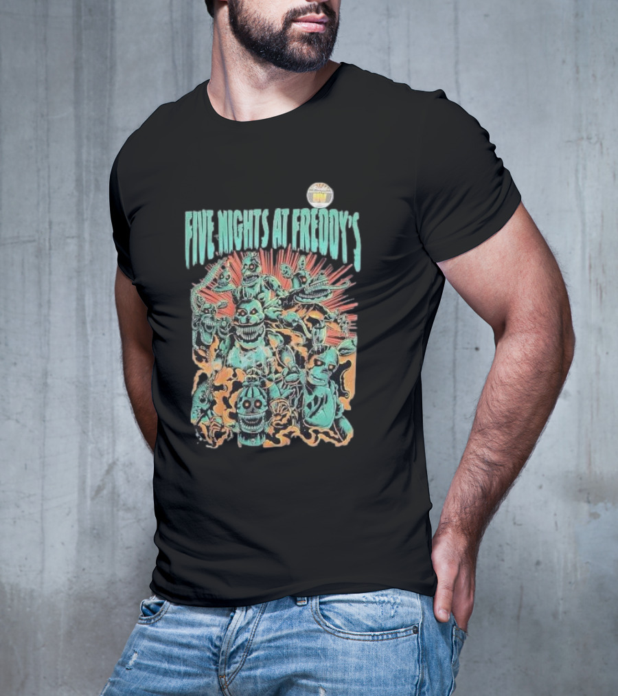Five Nights At Freddy’s FNAF Metal Animatronics Horror T-Shirt