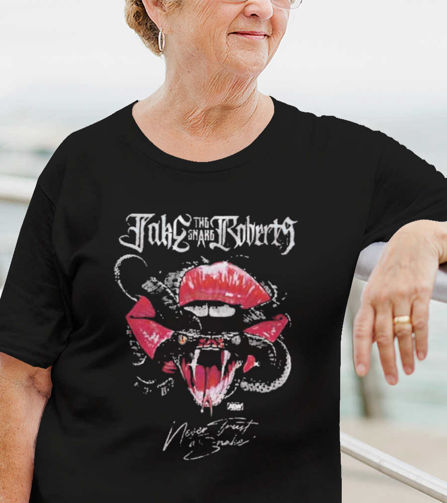 Jake The Snake Roberts Never Trust A Snake T-Shirt