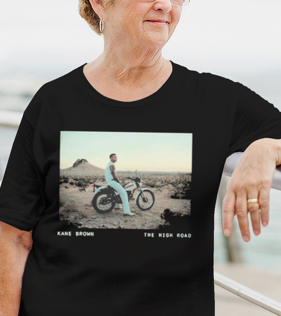 Kane Brown The High Road Desert Motorcycle Scene T-Shirt