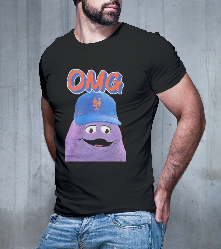 OMG Grimace Mets Cap 55 T-Shirt