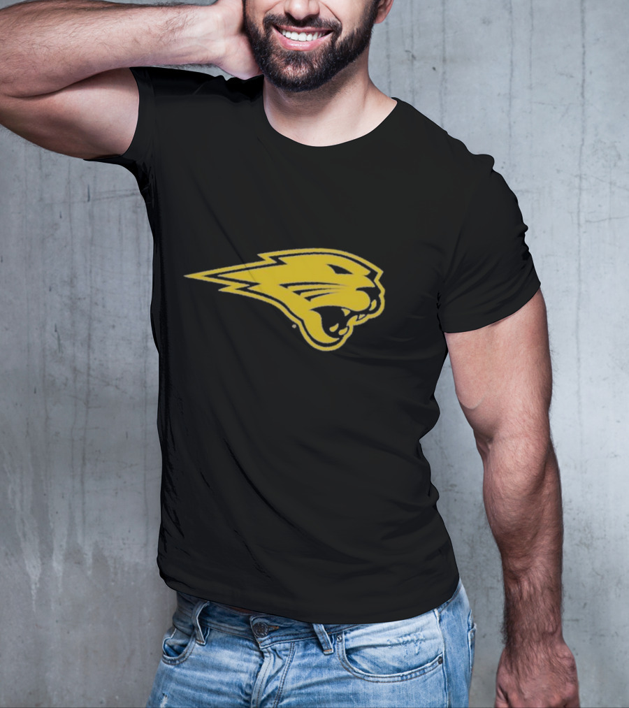 Panthers Logo Heavyweight Yellow Panther Emblem T-Shirt