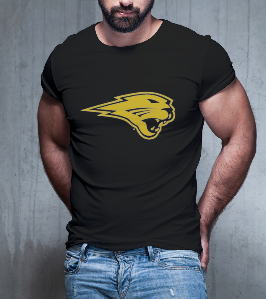 Panthers Logo Heavyweight Yellow Panther Emblem T-Shirt
