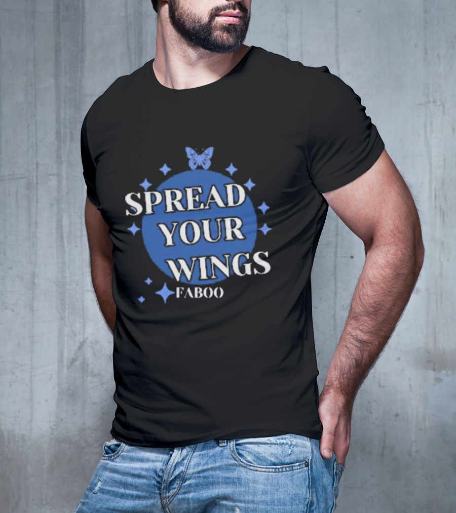 Spread Your Wings Faboo Butterfly Stars T-Shirt
