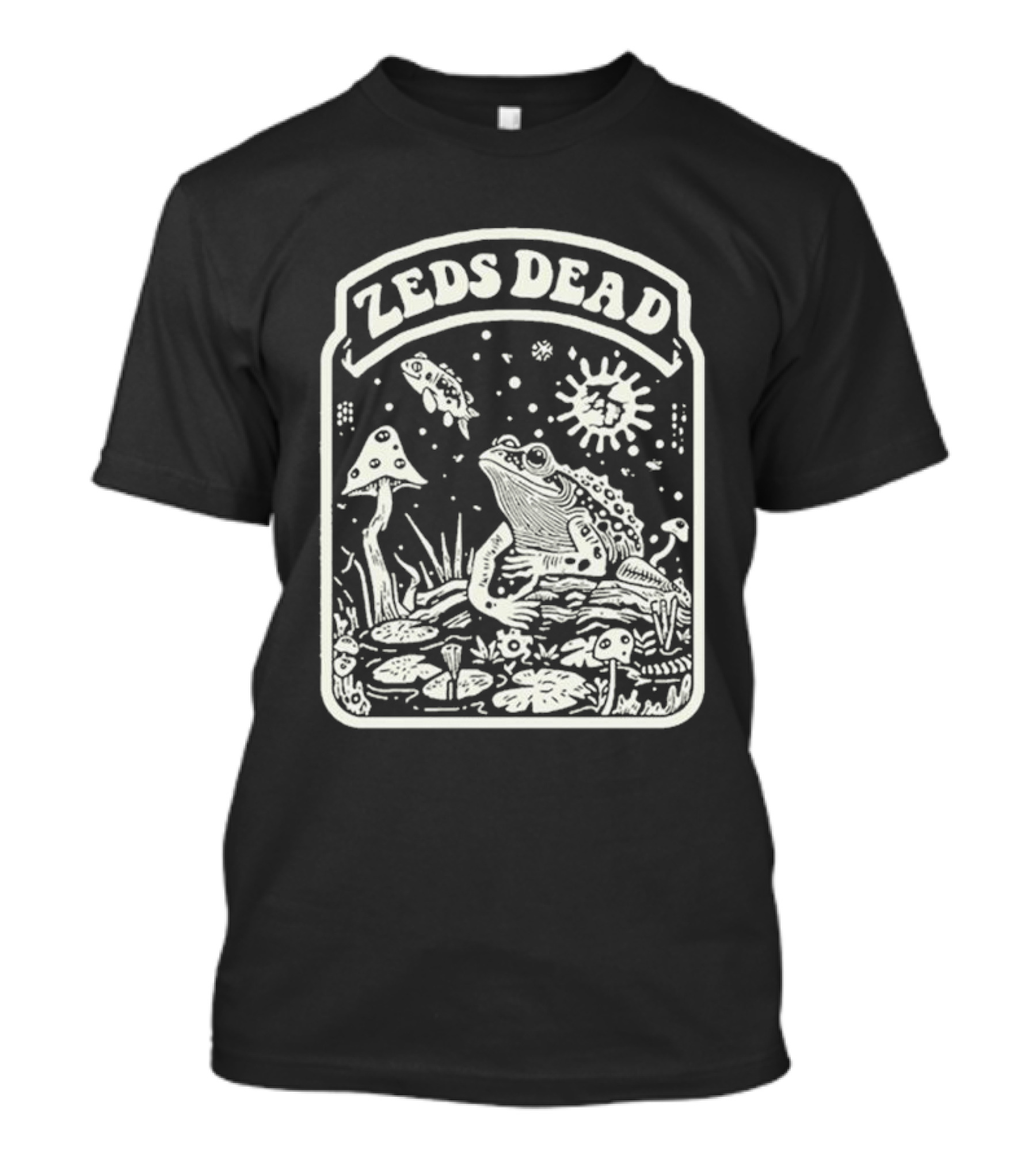 Zeds Dead Frog Cosmic Nature Scene T-Shirt