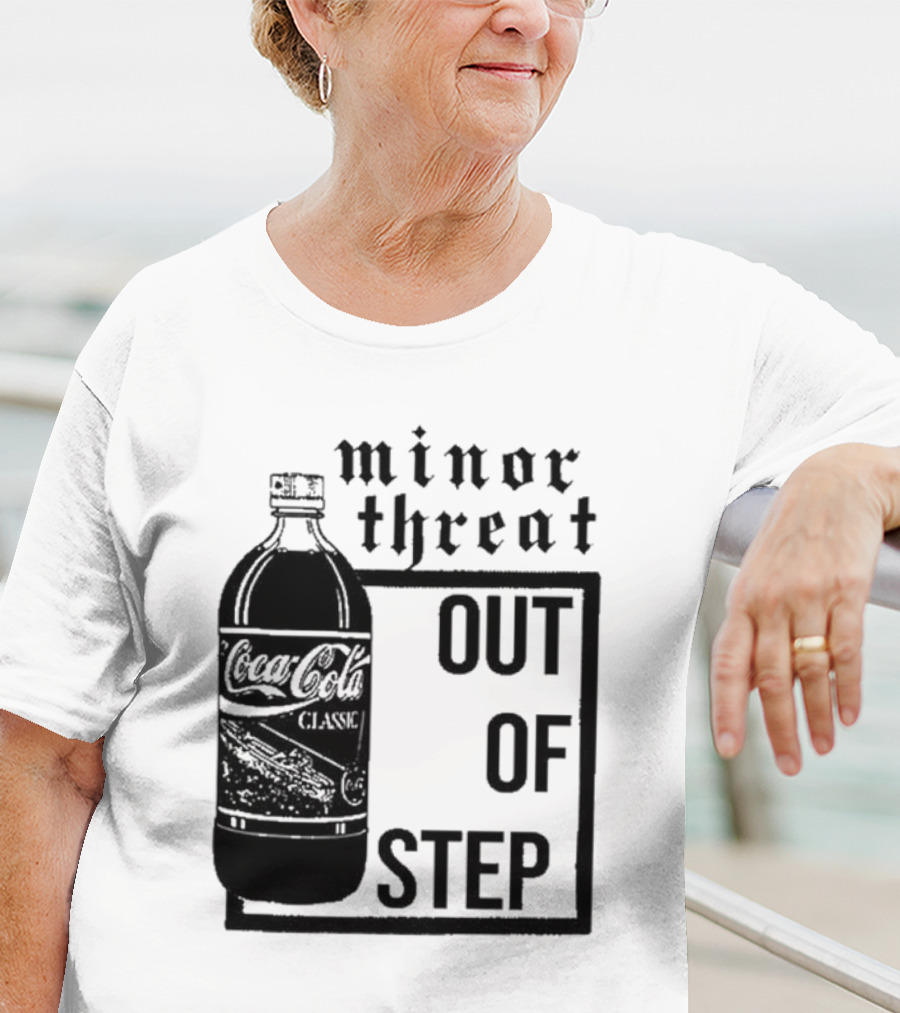 Minor Threat Out Of Step Coca Cola Classic Mockup T-Shirt