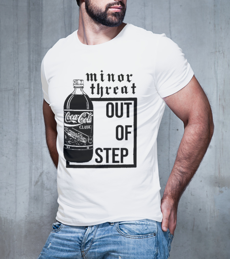 Minor Threat Out Of Step Coca Cola Classic Mockup T-Shirt
