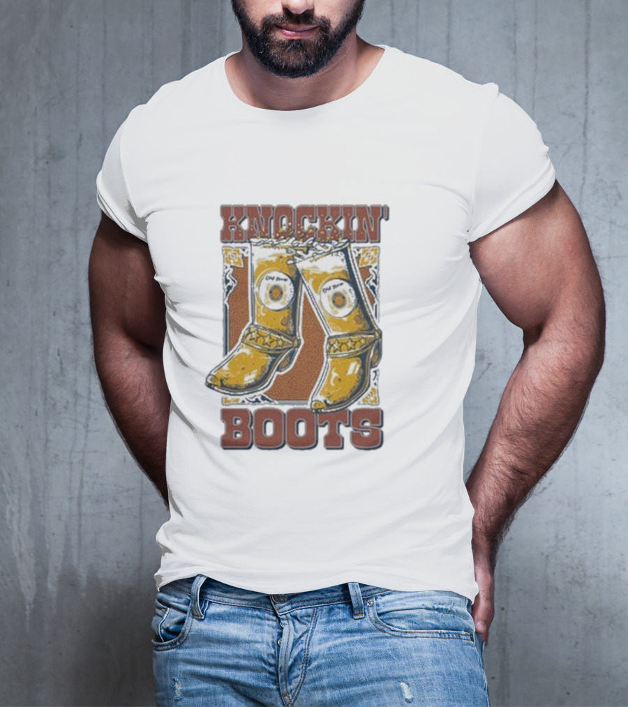 Old Row Knockin' Boots Cowboy Western T-Shirt