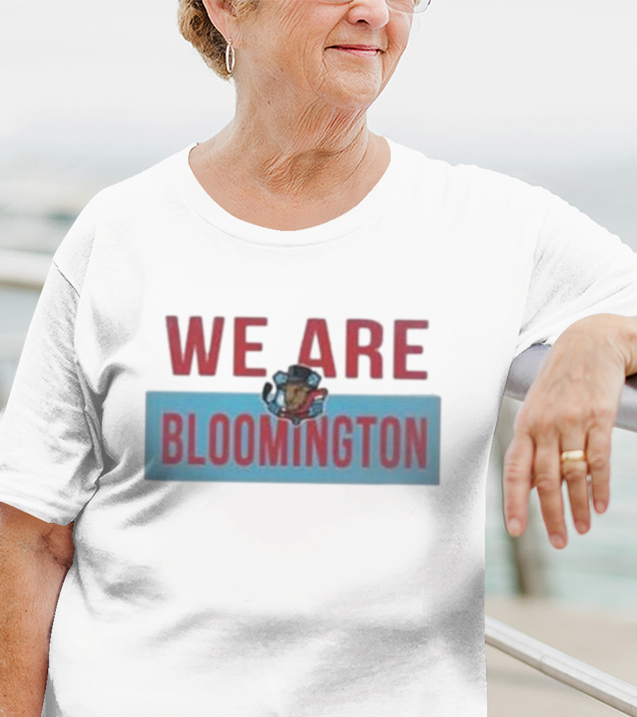 We Are Bloomington Bison State Teddy Bear Emblem T-Shirt
